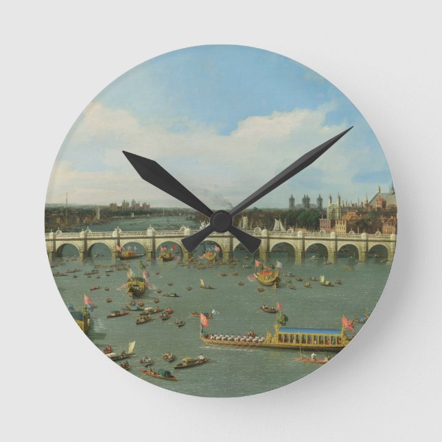 Horloge Ronde Westminster Bridge, Londres, avec le Lord Mayor's (Recto)