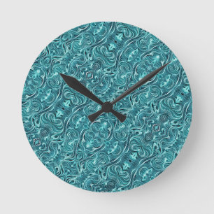 Horloge Ronde Whirlpool AI Imaginaire Art numérique Imprimer Fon