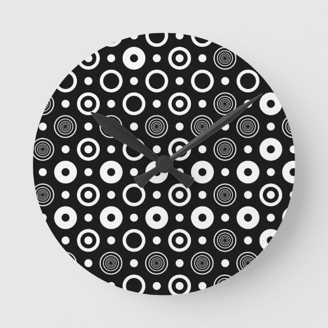 Horloge Ronde White circles and dots (Recto)