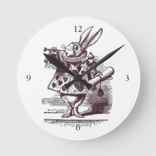 Horloge Ronde White Rabbit Wall