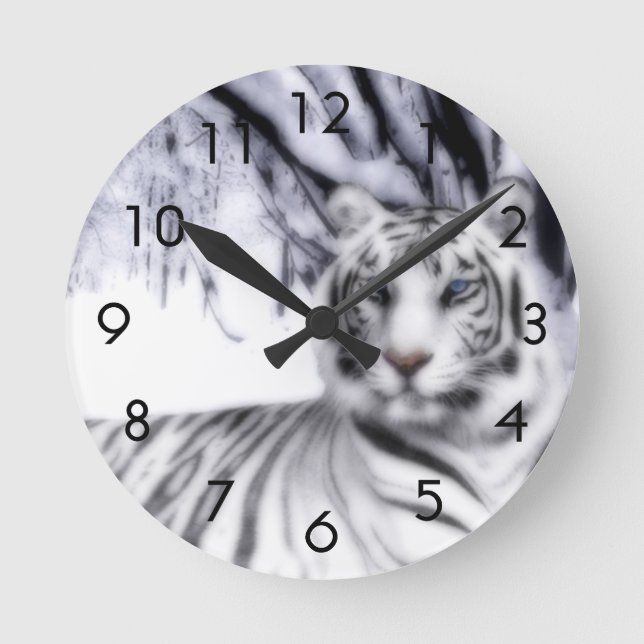 Horloge Ronde WhiteTiger (Recto)