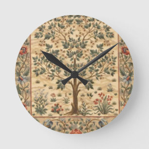 Horloge Ronde William Morris Arbre De La Vie