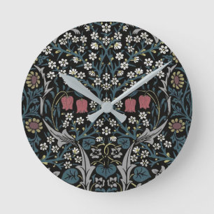 Horloge Ronde William Morris Blackthorn Floral Art Nouveau