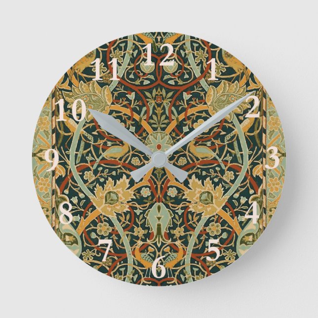 Horloge Ronde William Morris Perse Art oriental de la moquette (Recto)