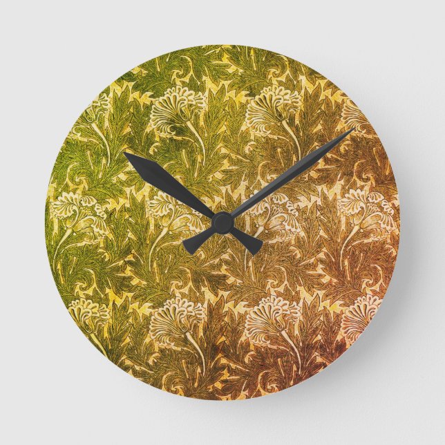 Horloge Ronde William Morris Tulips (Recto)