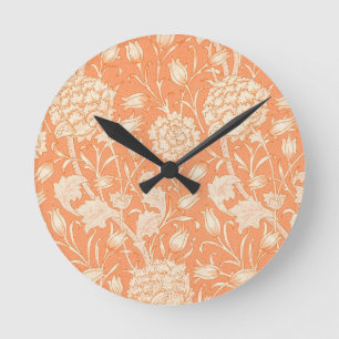 Horloge Ronde William Morris Wild Tulip célèbre motif