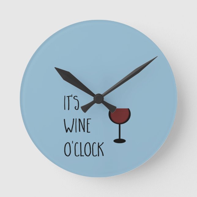 Horloge Ronde Wine O'Clock (Recto)
