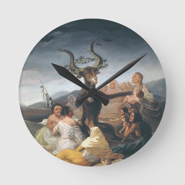 Horloge Ronde Witches Sabbath - Francisco de Goya (Recto)