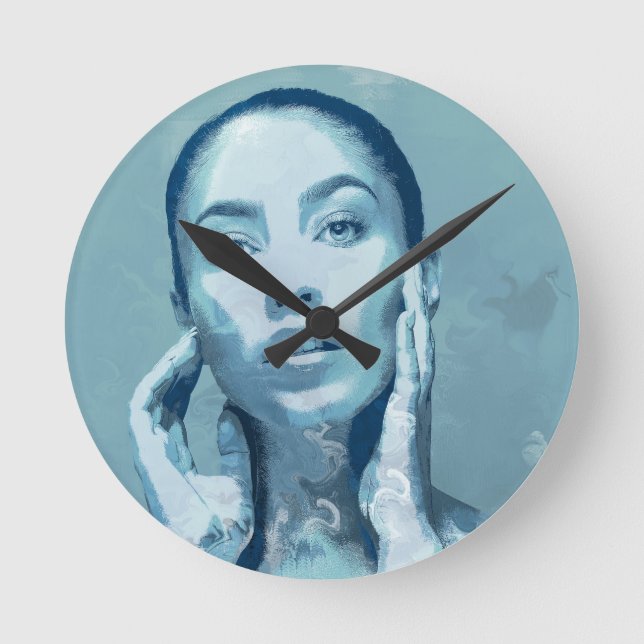 Horloge Ronde "Woman in Blue" (Recto)