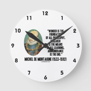 Horloge Ronde Wonder Est La Fondation De La Philosophie Montaign