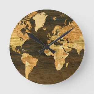 Horloge Ronde Wooden