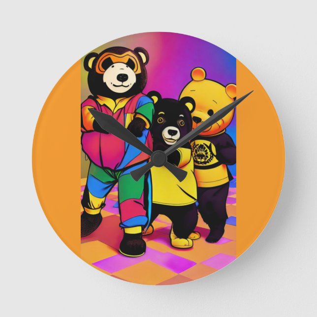 Horloge Ronde Xi Jinping à la fête des enfants (Recto)