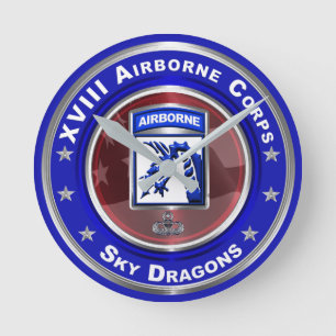 Horloge Ronde XVIII Airborne Dragons