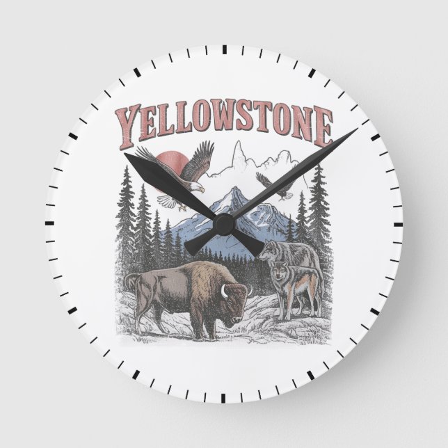 Horloge Ronde Yellowstone (Recto)