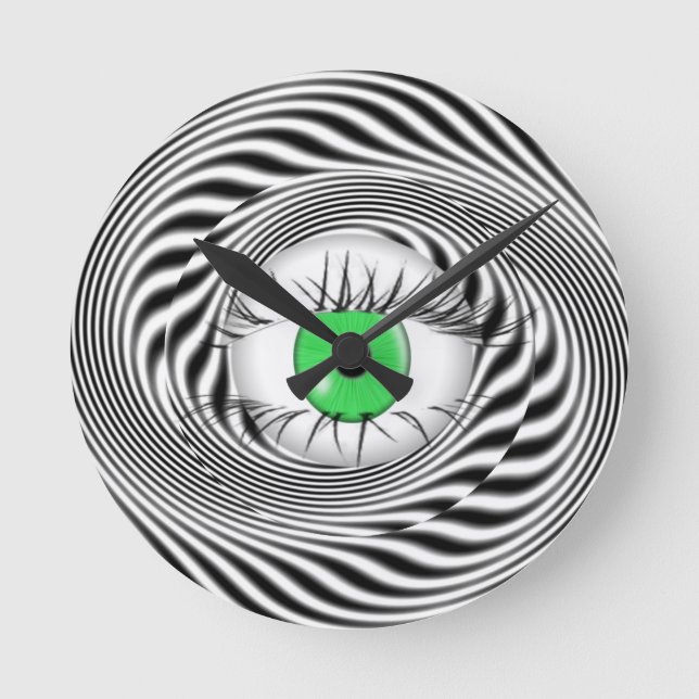 HORLOGE RONDE YEUX HYPNOTIQUE - HYPNOTISTE (Recto)