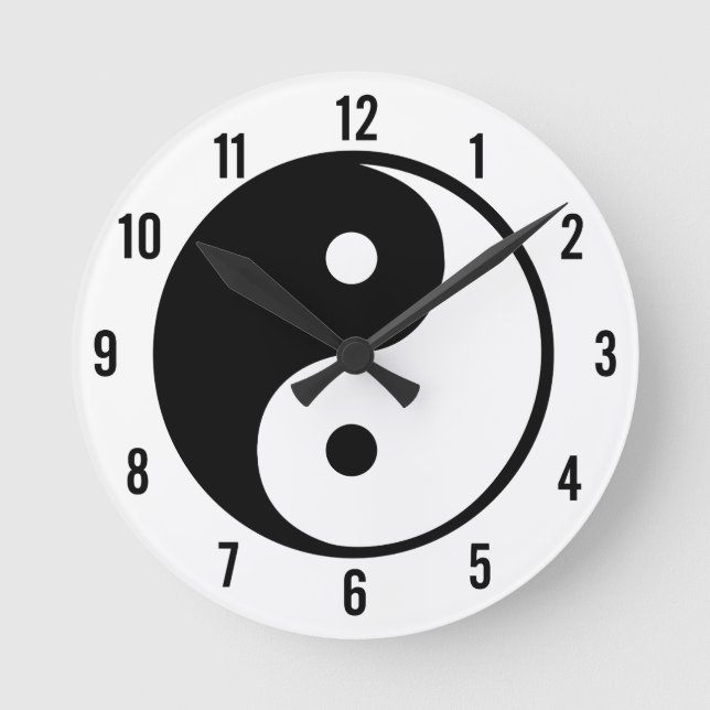 Horloge Ronde Yin Yang (Recto)