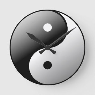 Horloge Ronde Yin Yang