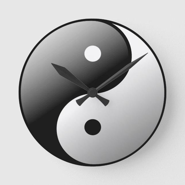 Horloge Ronde Yin Yang (Recto)