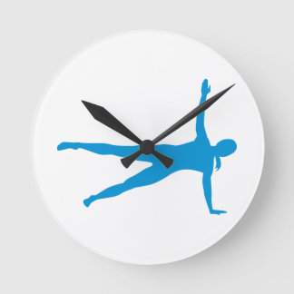 Horloge Ronde Yoga Pilates woman