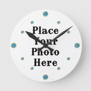 Horloge Ronde Your Photo Here Wall Clock