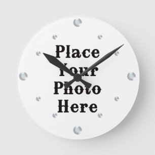 Horloge Ronde Your Photo Here Wall Clock