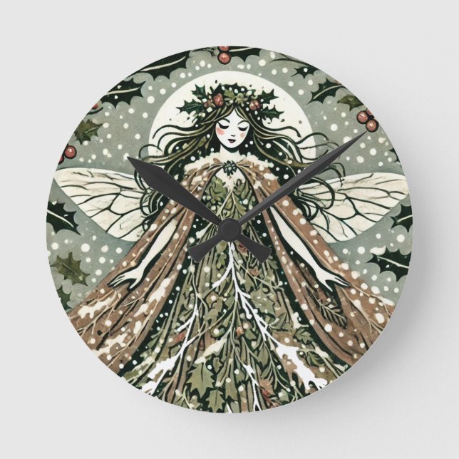 Horloge Ronde Yule Goddess Winter Solstice                       (Recto)