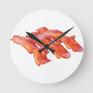 Horloge Ronde Yummy Bacon