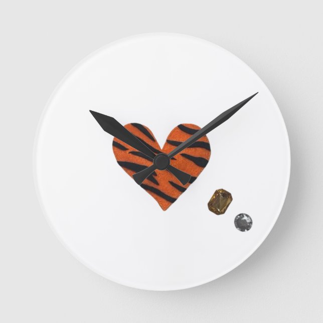 Horloge Ronde Zebra-heart (Recto)