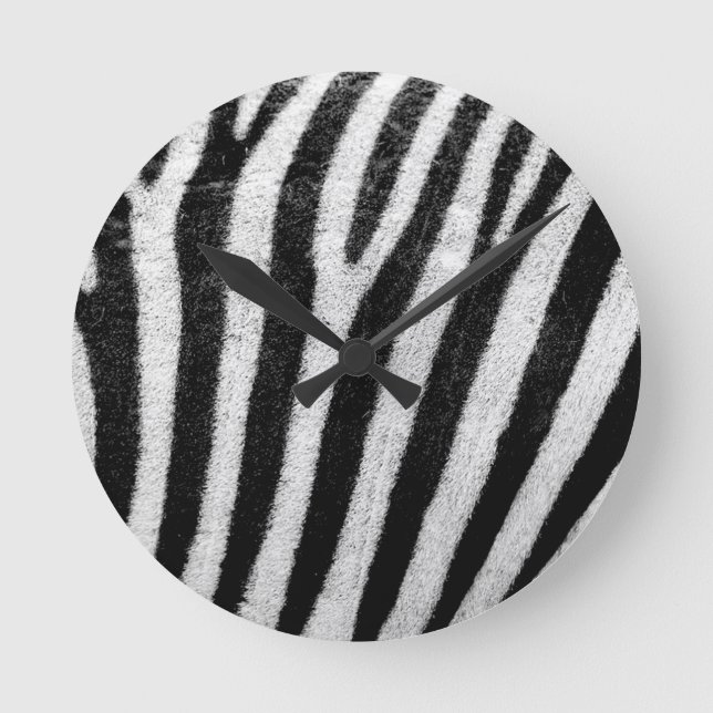 Horloge Ronde zebra Stripes (Recto)
