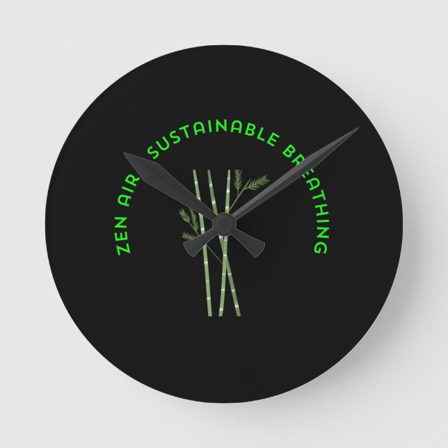 Horloge Ronde Zen Air : Respiration Durable (Recto)
