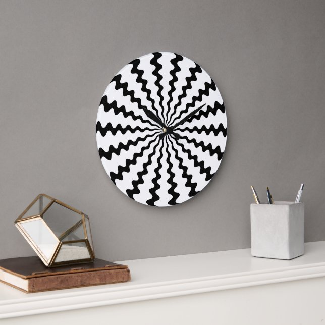 Horloge ronde Zig Zag (Bureau)