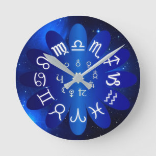 Horloge Ronde Zodiac Horoscope Astrological Signs