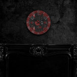 Horloge Ronde Zodiac Magie | Potion Rose du crâne gothique rouge<br><div class="desc">Idéal pour donner à n'importe quelle chambre un lifting ou une nouvelle sensation pour un do-it-yourself relooking facile ! Une palette sophistiquée de textures moyennes et abstraites mélangées apporte une touche de couleur parfaite à votre style personnel. Aussi transférable à des fournitures scolaires/de bureau, accessoires de fête et plus encore!...</div>