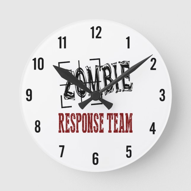 Horloge Ronde Zombie Response Team Clock (Recto)