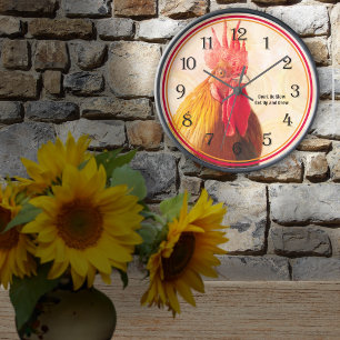 Horloge Rooster Wall Clock