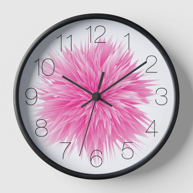 Horloge Rose Abstraite (Recto)