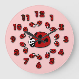 Horloge rose de Ladybug