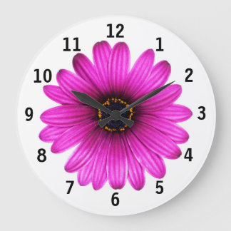 Horloge rose fleur marguerite
