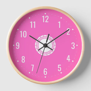 Horloge Rose Foncé Féminin pour Filles et Femmes - Moderne