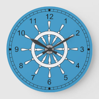Horloge - Roue d'expédition blanche