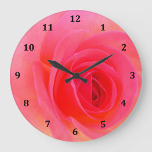 Horloge rouge et rose