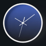 Horloge Royal Blue Black Ombre<br><div class="desc">Cette horloge murale est présentée dans Royal Blue Black Ombre. Le dégradé passe du bleu royal au noir. Cliquez sur "Personnaliser ce Modèle" pour ajouter facilement un nom,  un monogramme ou un autre texte.</div>
