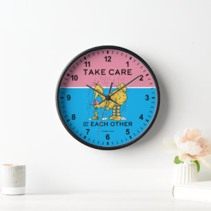 Horloge Rue Sésame Big Bird Prenez soin de vous