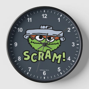 Horloge Rue Sésame Oscar the Grouch Scram!