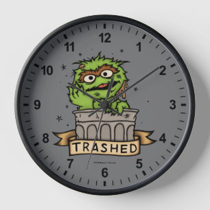 Horloge Rue Sésame Oscar the Grouch Trashed