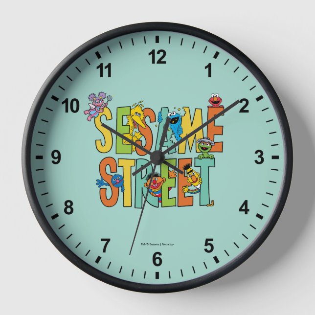 Horloge Rue Sésame | Sesame Street Type Pals (Recto)