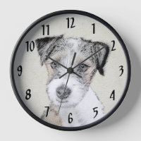 Russell Terrier Peinture rugueuse - Art Chien orig