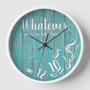 Horloge Rustic Lake Time Drôle Retraite Lake Accueil