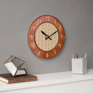 Horloge Rustique Art Déco Brown