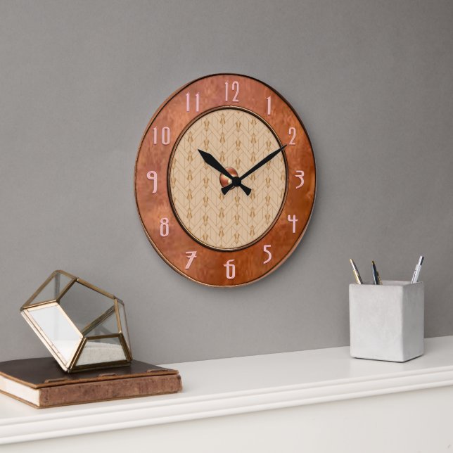 Horloge Rustique Art Déco Brown (Bureau)